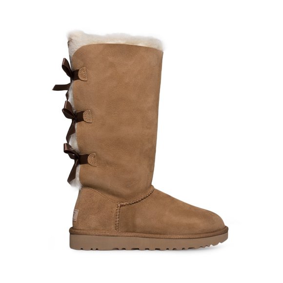 UGG Bailey Bow II Tall Chestnut Boots - Women's - Picture 2 of 6